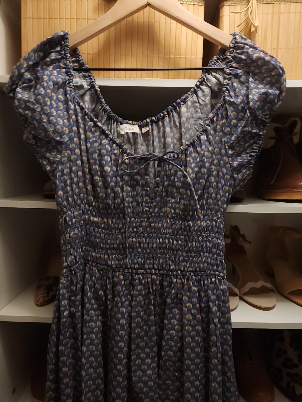 NWOT Doen Quinn dress in Dahlia Ikat - Picture 3 of 6